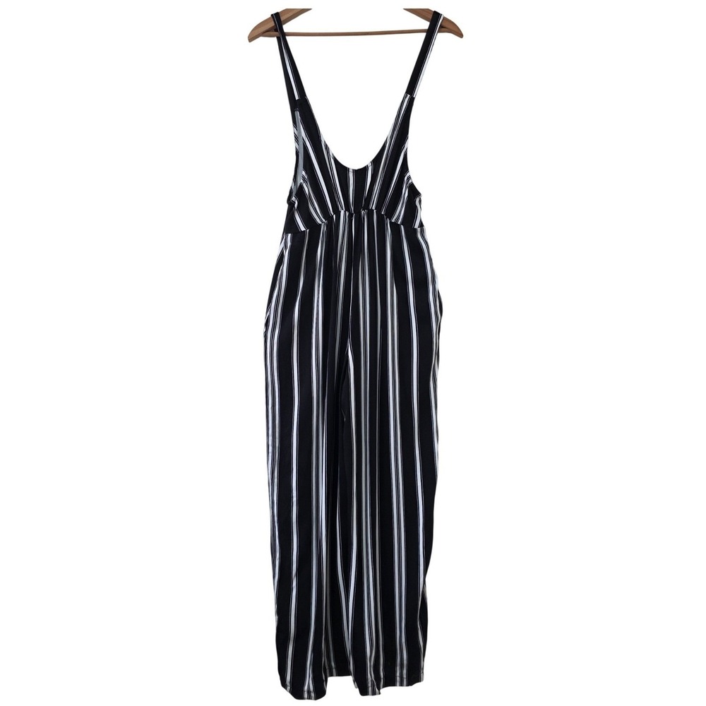 Wild Fable Wide Leg Striped Jumpsuit Sz M‎ Suspender Overall Twee Whimsy Boho - Picture 6 of 14